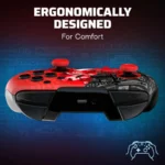 Gamepad Turtle Beach Rematch Mario Gran Prix - Inalámbrico, Bluetooth, Para Nintendo Switch, Negro Con Rojo - Image 5