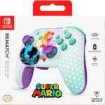 Gamepad TURTLE BEACH Rematch Mario invencible - Inalámbrico, Bluetooth, Para Nintendo Switch, Verde/Morado Con Azul. - Image 8