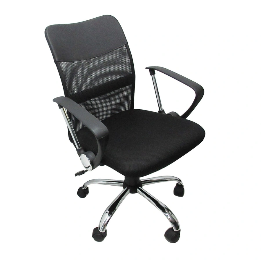NEX-NE-650E181839_xg Silla De Oficina NEXTEP NE-650E - Altura Ajustable, Alto, de malla y vinipiel, Acolchado, Color Negro - Imagen 1