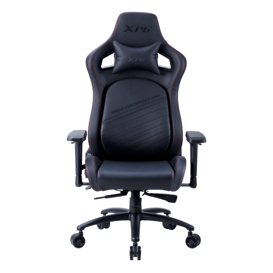 6513cfc363d54725debbba42c3e94643 Silla Gamer XPG NEXUS PLUS - Soporte Lumbar, Reposabrazos Ajustables en 4D, Respaldo Reclinable, Pistón Clase 4, Hasta 125kg, Cuero Sintético, Negro - Imagen 1