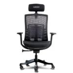 Silla Gamer MUNFROST NASH - Soporte Lumbar, Descansabrazos 3D, Hasta 180kg, Pistón Clase 4, Negro - Imagen 2
