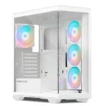 Gabinete MUNFROST POLARIS - ATX, Cristal Templado, 4 Vent. Incluidos, USB 3.0, Blanco