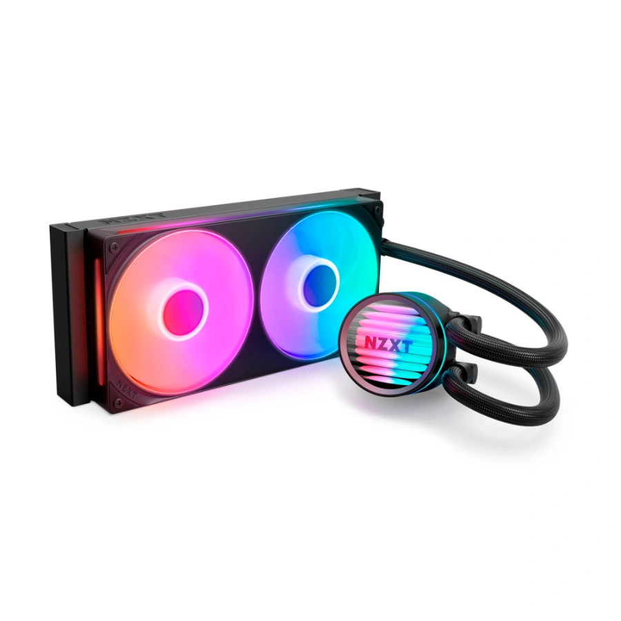 d68eb7430f99fc4970968ee59d4828b4 Enfriamiento Liquido AIO NZXT Kraken Core 240 RGB - 240mm, 2x120mm, Hasta 3100 RPM, 75.05 CFM, 31.9 dBA, 4pin 12V, 3pin 5V - Negro - Imagen 1