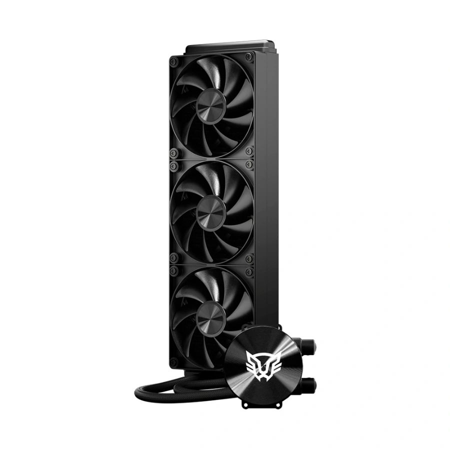 CP-BALAMRUSH-BR-944106-1a8872 Enfriamiento Liquido AIO BALAM RUSH Cryo Allblack 360 - 360mm, 3x120mm, Hasta 1800 RPM, 67.5 CFM, 26.9 dBA, 4pin 12V - Negro - Imagen 1