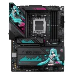 Tarjeta Madre Asus ROG STRIX X870E-H GAMING HATSUNE MIKU EDITION – Socket AM5, 256GB x4 DDR5 8000MT/s, HDMI, M.2 PCIe 5.0, USB C, USB 3.2, Wi-Fi 7, Bluetooth 5.4, ATX - Image 2