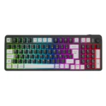 Kit Teclado y Mouse Gamer Squad Conquest PRO KG525 - Inalámbrico Dongle 2.4MHz + Bluetooth 5.0, Membrana 85% RGB, Óptico 7200 DPI RGB, Batería Recargable Litio - Color Negro - Imagen 3