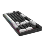 Kit Teclado y Mouse Gamer Squad Conquest PRO KG525 - Inalámbrico Dongle 2.4MHz + Bluetooth 5.0, Membrana 85% RGB, Óptico 7200 DPI RGB, Batería Recargable Litio - Color Negro - Imagen 4
