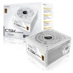 Fuente de Poder Antec CSK750DC BLANCO - 750W, 80 Plus Bronce, ATX 12V 2.52, No Modular, PFC Activo - Color Blanco