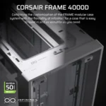 Gabinete Corsair 4000D - Torre Media, ATX/E-ATX, Vidrio Templado, Sin Ventiladores, GPU hasta 430mm, Radiador hasta 360mm - Blanco - Imagen 3