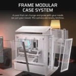 Gabinete Corsair 4000D - Torre Media, ATX/E-ATX, Vidrio Templado, Sin Ventiladores, GPU hasta 430mm, Radiador hasta 360mm - Blanco - Imagen 2