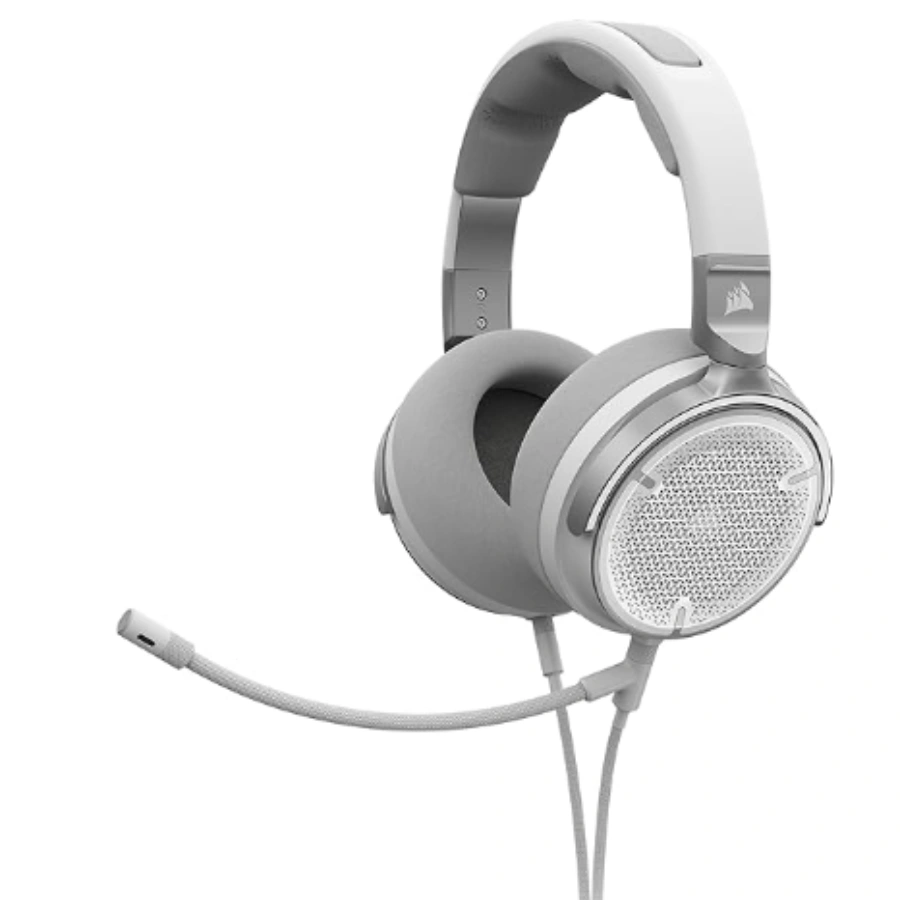 CP-CORSAIR-CA-9011371-NA-aeee4a Diadema Corsair Virtuoso Pro - Alámbrico 3.5mm, Compatible con PC, Mac, PS5, Xbox y Switch, Micrófono desmontable - Blanco - Imagen 1