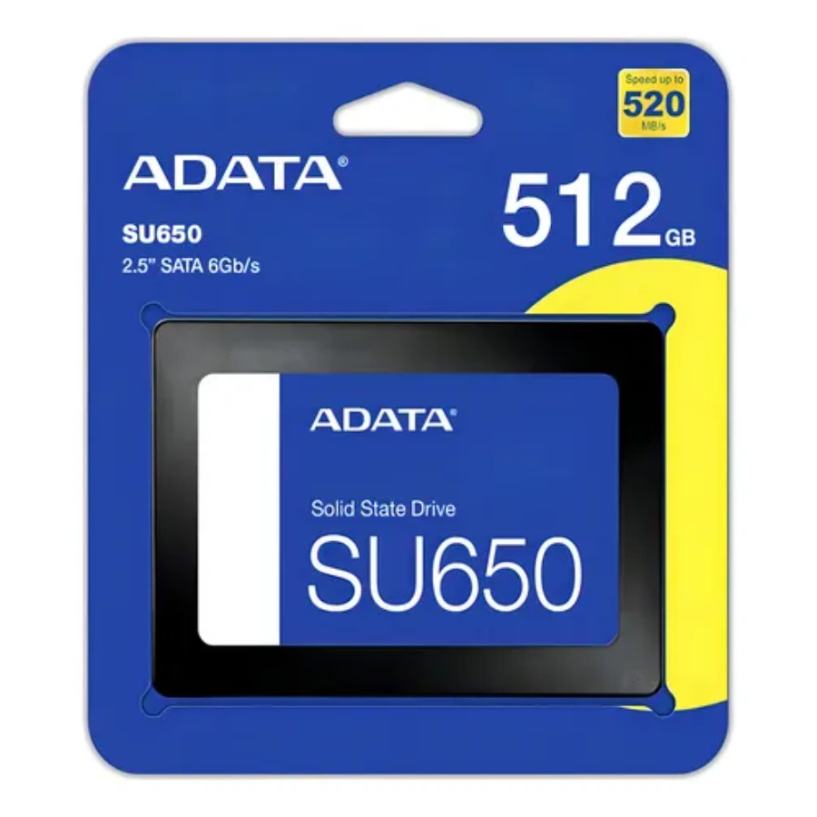 025 Unidad De Estado Solido SSD ADATA Su650 Ultimate 512GB / SATA III / 2.5", Negro - Imagen 1