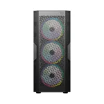 Gabinete Gamer Balam Rush DragonFly Ventra GM570 - Media Torre, Panel de Cristal Templado, 4 Ventiladores ARGB Preinstalados, Soporta ATX/Micro ATX/Mini ITX, USB 3.0 - Color Negro - Imagen 2