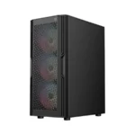 Gabinete Gamer Balam Rush DragonFly Ventra GM570 - Media Torre, Panel de Cristal Templado, 4 Ventiladores ARGB Preinstalados, Soporta ATX/Micro ATX/Mini ITX, USB 3.0 - Color Negro - Imagen 3