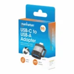 Adaptador USB-C a USB-A Manhattan 356312 V3.2 - USB 3.2 Gen 1, 5 Gbps, 3 A, Aluminio - Color Negro/Gris Espacial - Imagen 8