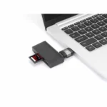 Adaptador USB-C a USB-A Manhattan 356312 V3.2 - USB 3.2 Gen 1, 5 Gbps, 3 A, Aluminio - Color Negro/Gris Espacial - Imagen 7