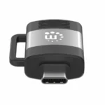 Adaptador USB-C a USB-A Manhattan 356312 V3.2 - USB 3.2 Gen 1, 5 Gbps, 3 A, Aluminio - Color Negro/Gris Espacial - Imagen 3